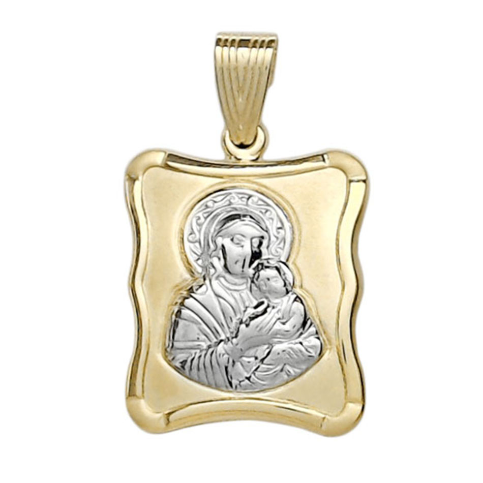 Δίχρωμο Χρυσό Φυλαχτό Κ9